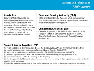 European Banking Authority Guidelines on the Security of Internet ...
