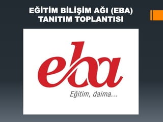 Yeni EBA Arayüzünün Tanıtımı | PPT
