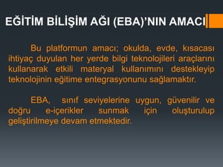 Yeni EBA Arayüzünün Tanıtımı | PPTX