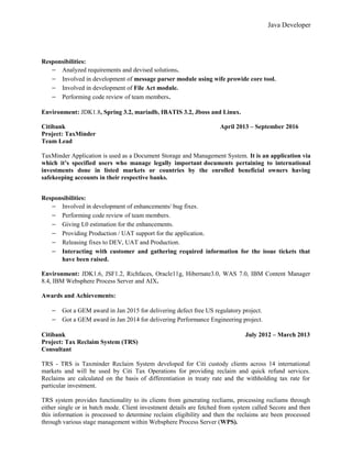 sambi_java+plsql_6+years | PDF