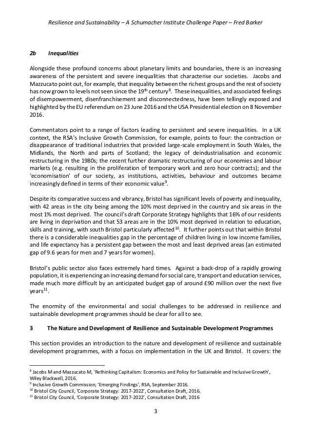 nov 2016 resilience and sustainability