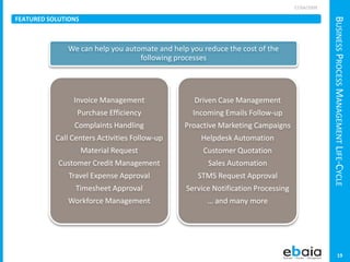 It's all about efficiency and cost savings