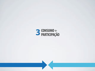 3   CONSUMO +
    PARTICIPAÇÃO
 
