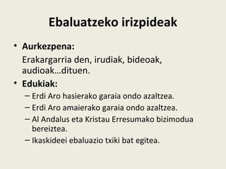 Ebaluazioa | PPT