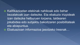 Ebaluazioa | PPTX