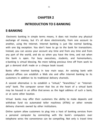 E banking in india... | DOCX