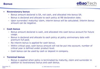 eBaoTech LifeSystem-Insurance System Overview.ppt