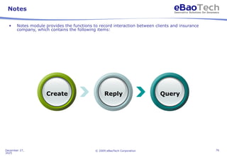 eBaoTech LifeSystem-Insurance System Overview.ppt