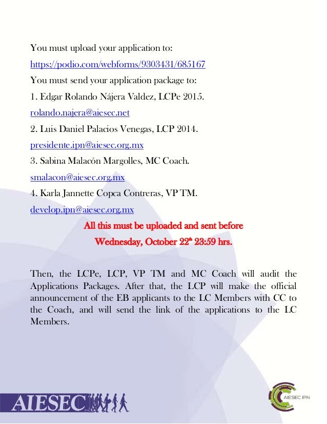 Eb application booklet