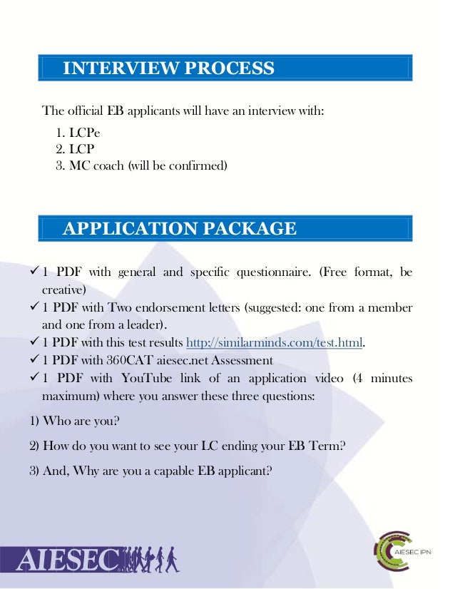 Eb application booklet
