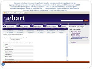 Ebart Ebart novinska arhiva uputstvo | PPT