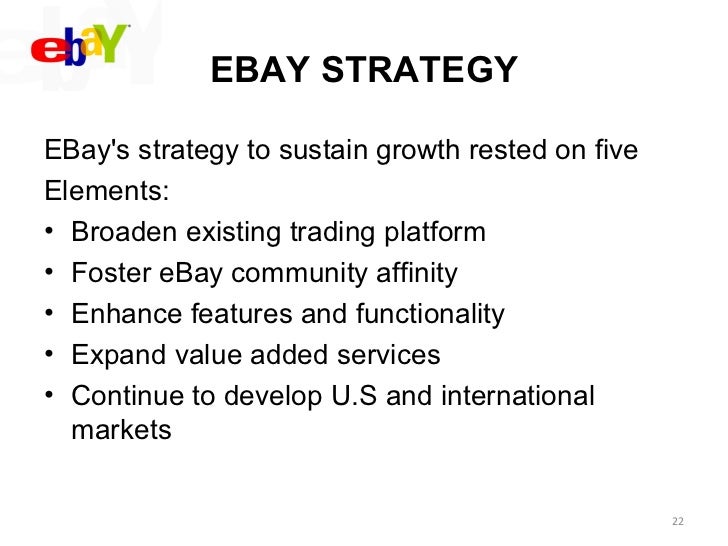 Strategic mgt of Ebay