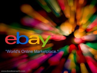 “World's Online Marketplace."
 
