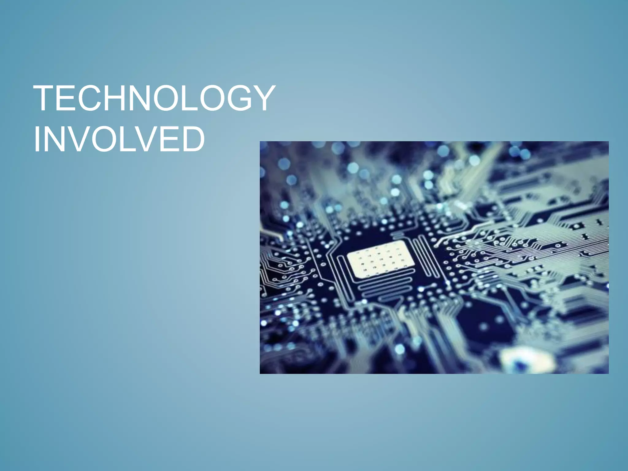 TECHNOLOGY 
INVOLVED 
 