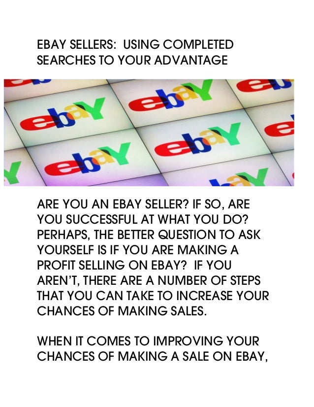 how to get my ebay listings seen how to get my ebay listings seen
