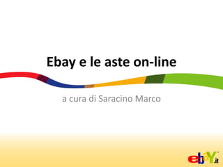 Ebay e le aste on-line

  a cura di Saracino Marco
 