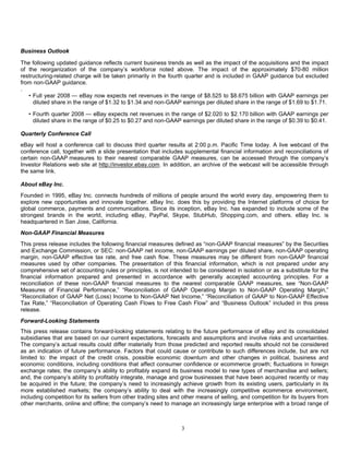 E Bay Finalq32008 Earnings Release