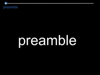 preamble preamble 