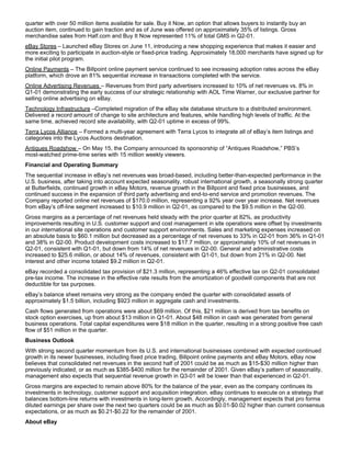 Ebay News 2001 7 19 Earnings