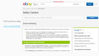 Full Tutorial on eBay
www.is.gd/2nWg5C
 