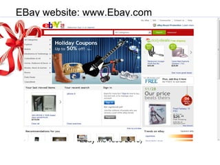   Ebay Inc 1995-2010) EBay website: www.Ebay.com 