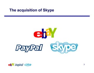 The acquisition of Skype




                           3
 