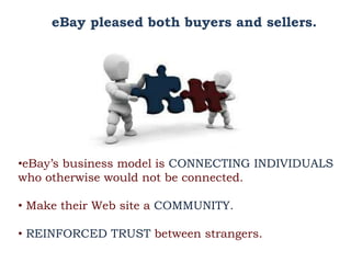 why has ebay succeeded as an online auction marketplace