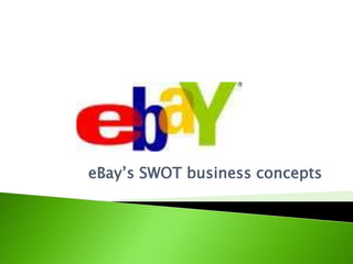 eBay’s SWOT business concepts 