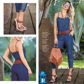 25
Ref. 343902
Enterizo en tencel
Color: Indigo
Tallas: 6-8-10
$159.990
Ref. 363907
Cinturón
Color: miel
$39.990
Ref. 303903
Calzado
Color: Miel
Tallas: 35 a 40
Tacón: 12 cms
$139.990
 