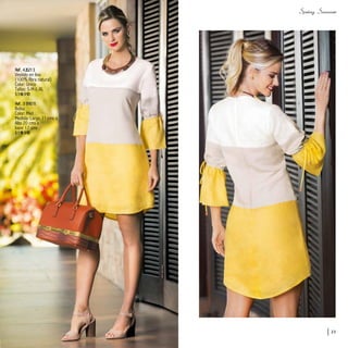 Ref. 426213
Vestido en lino
(100% fibra natural)
Color: Único
Tallas: S-M-L-XL
$169.990
Ref. 3139011
Bolso
Color: Miel
Medida: Largo 31 cms x
Alto 20 cms x
base 17 cms
$199.990
23
 