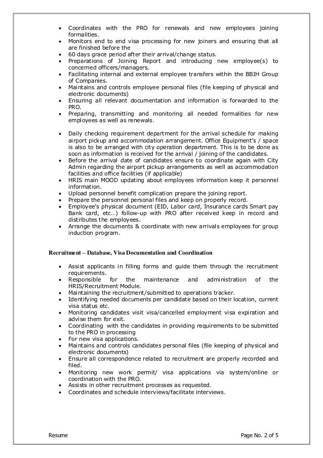 cv of hr officer cv hr officer