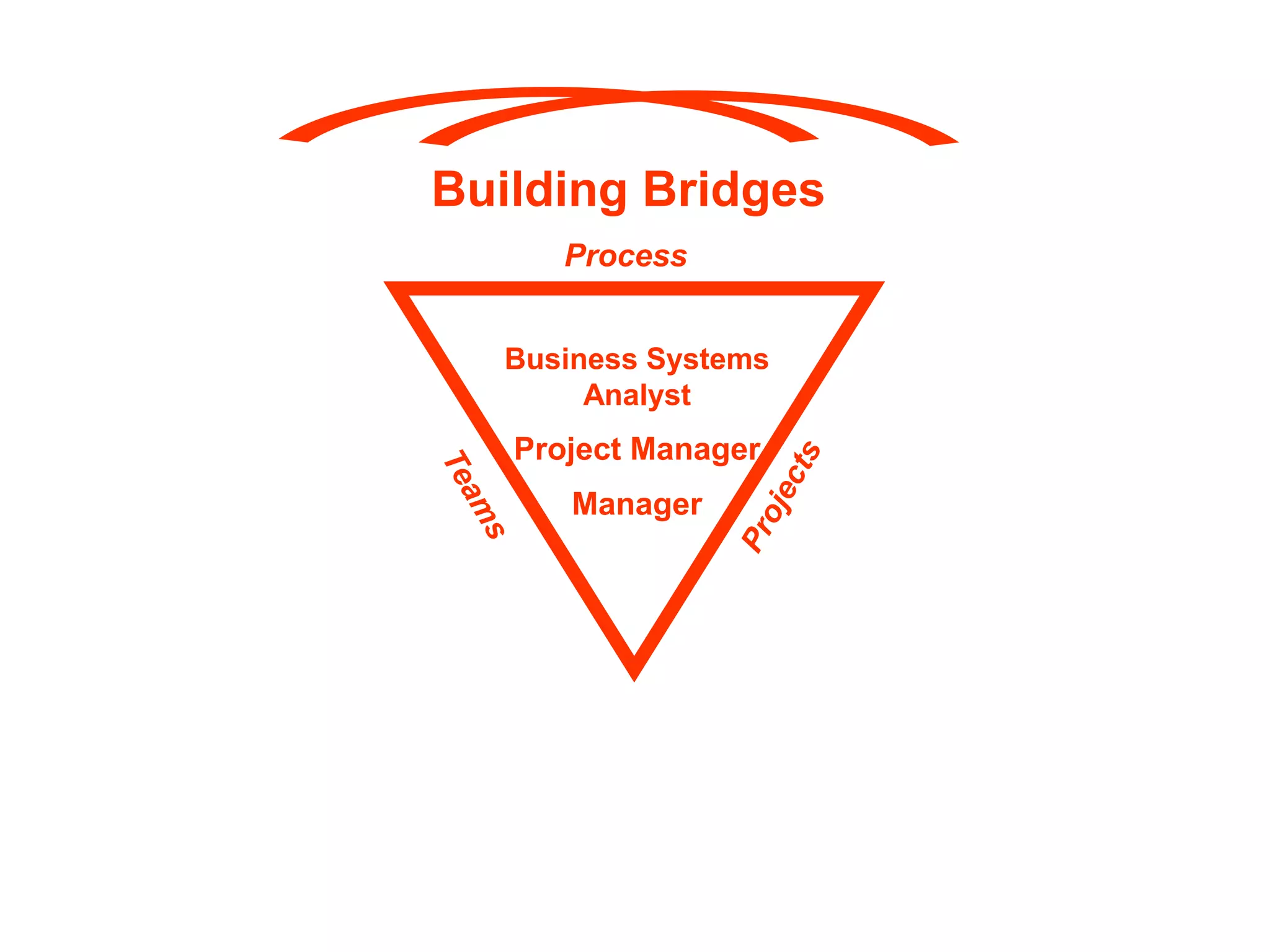 Building BridgesProcessBusiness Systems AnalystProject ManagerManagerTeamsProjects
