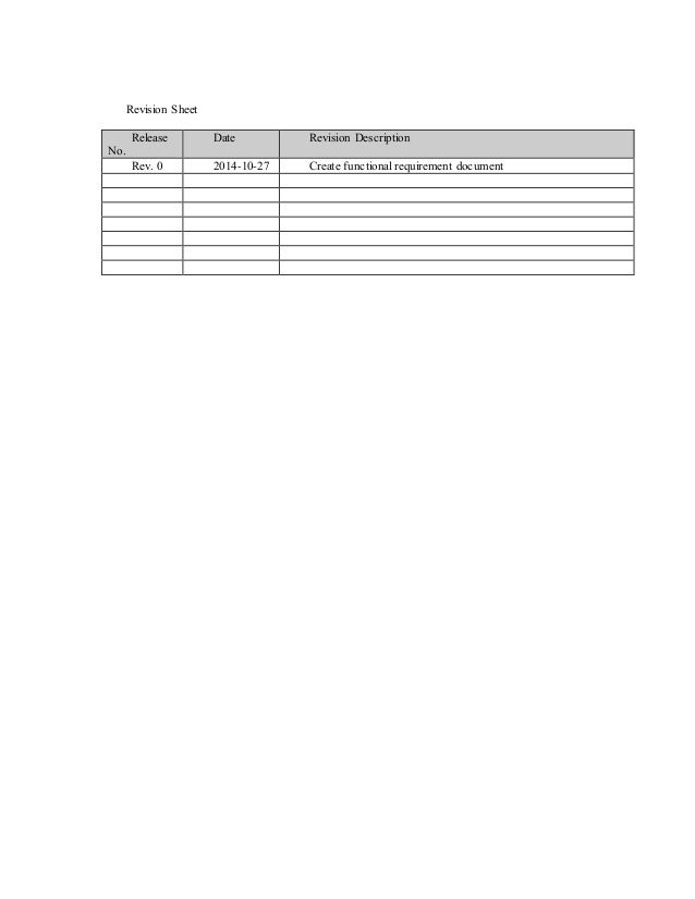 Sample Request Order Tracking Functional Requirements Document V1