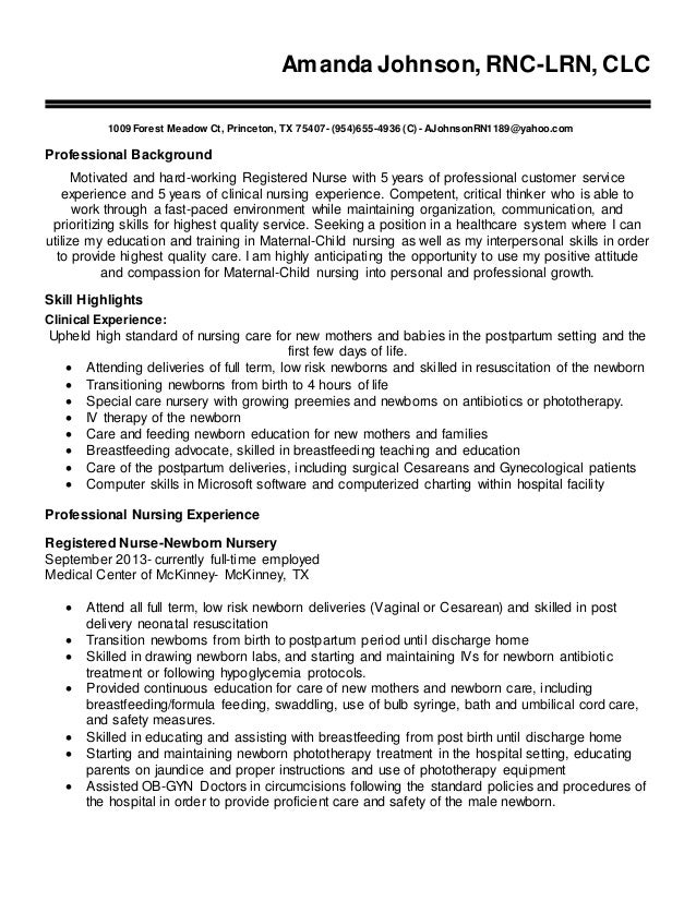 a johnson rn resume 2016 princeton resume templates