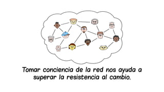 Tomar conciencia de la red nos ayuda a
superar la resistencia al cambio.
 