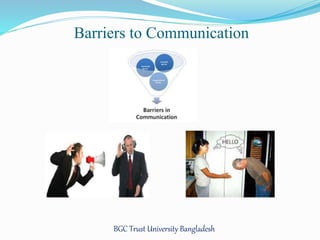 Barriers to Communication 
BGC Trust University Bangladesh 
 