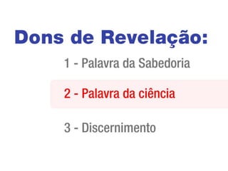 Lição 3 - Dons de Revelação