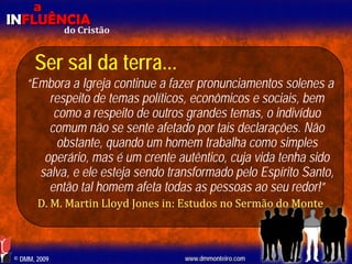 Aula EBD - Influência do Cristão