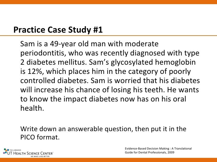 how to write a dental case study