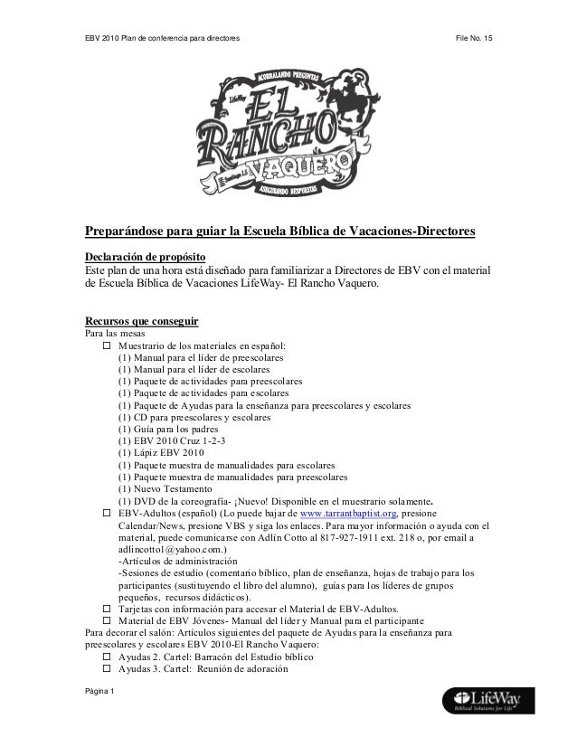 Ebdv 2010. material para maestros