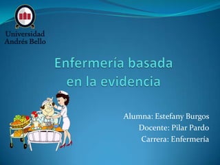 Alumna: Estefany Burgos
Docente: Pilar Pardo
Carrera: Enfermería
 