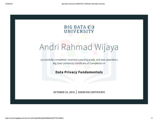 Big Data University DS0301EN Certificate _ Big Data University | PPT