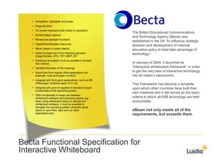 Luidia eBeam System Advantages -IWB - Interactive Whiteboard