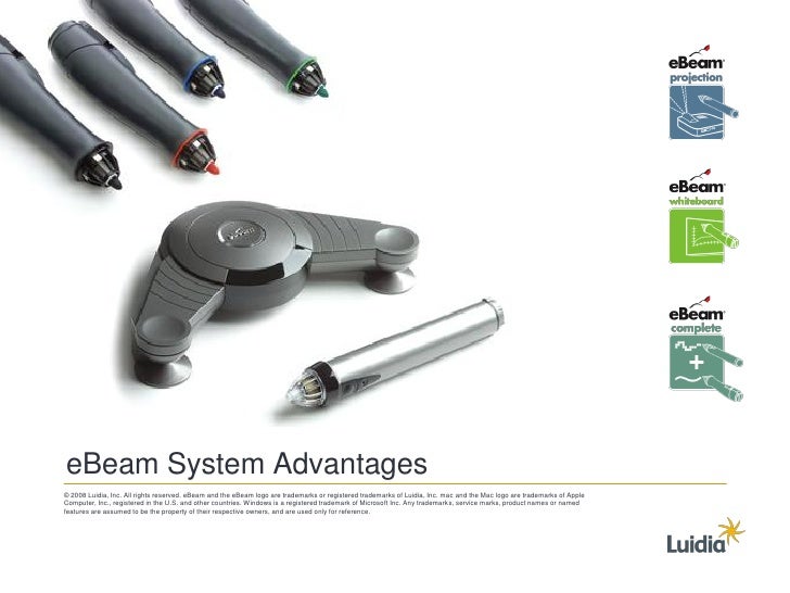 Luidia eBeam System Advantages IWB Interactive Whiteboard