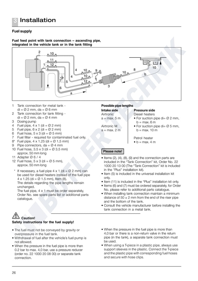 Eberspacher Airtronic D4 Manual