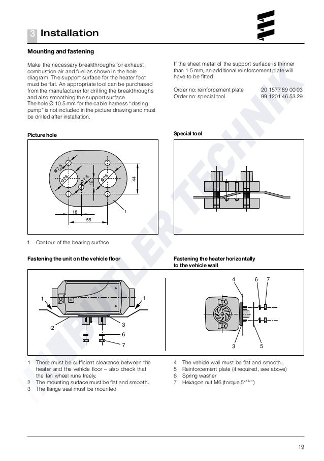 Eberspacher Airtronic D4 Manual