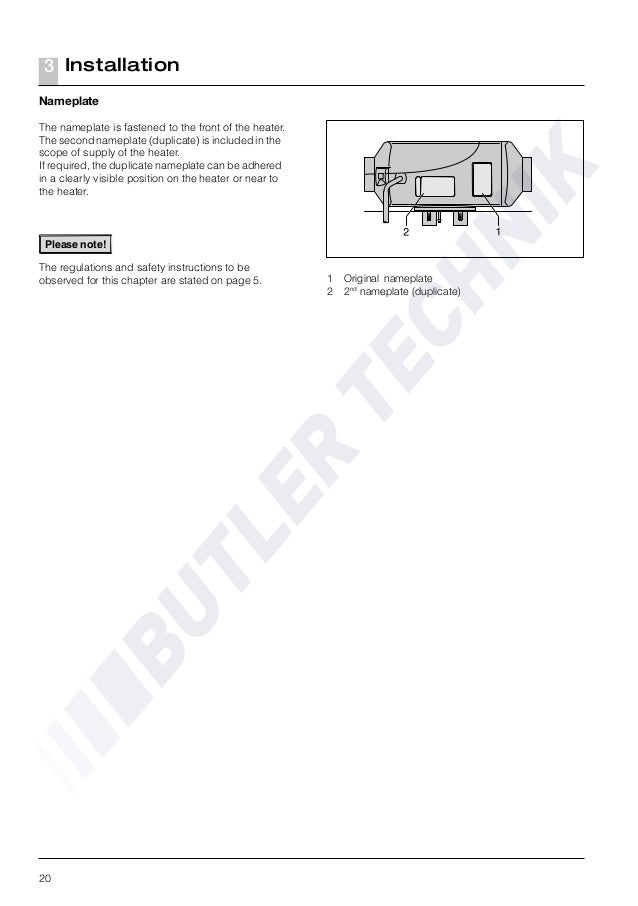 Eberspacher Airtronic D4 Manual