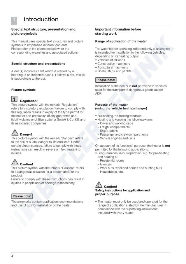 Eberspacher Hydronic B4WSC Technical Overview Document And Instructions eberspacher-hydronic-b4wsc-technical-overview-document-and-instructions
