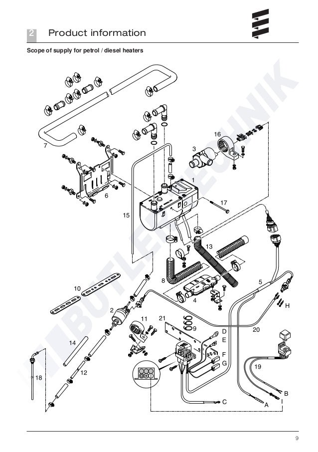 Hydronic b4wsc распиновка разъема