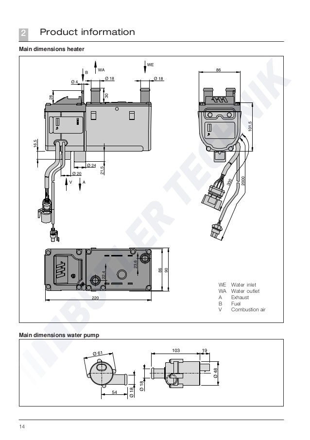 Hydronic b4wsc распиновка разъема